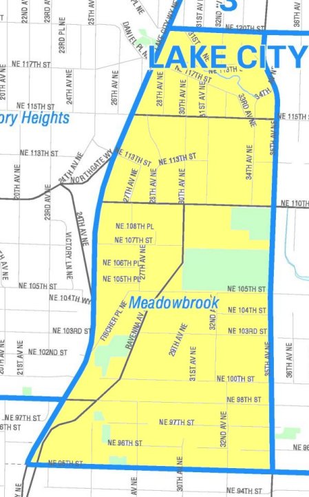 [Map of
MEADOWBROOK]