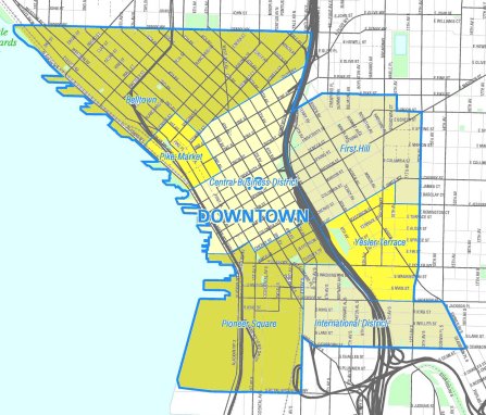 Map of Downtown Neighborhoods