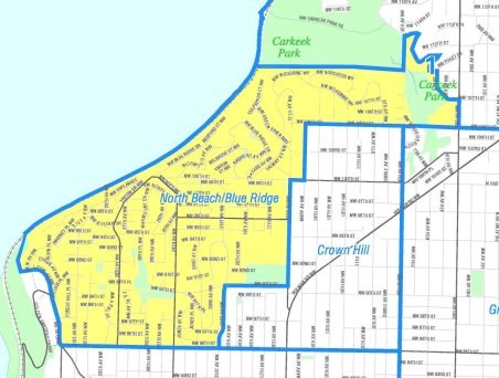 [Map of North Beach / Blue Ridge]
