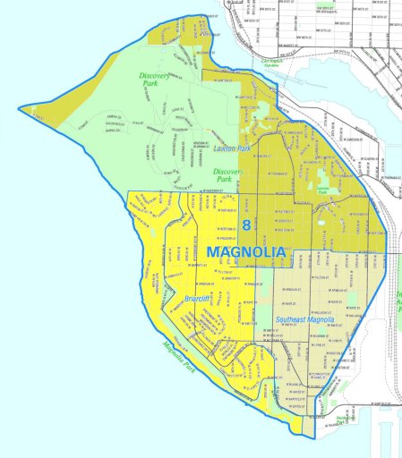 Map of Magnolia Area